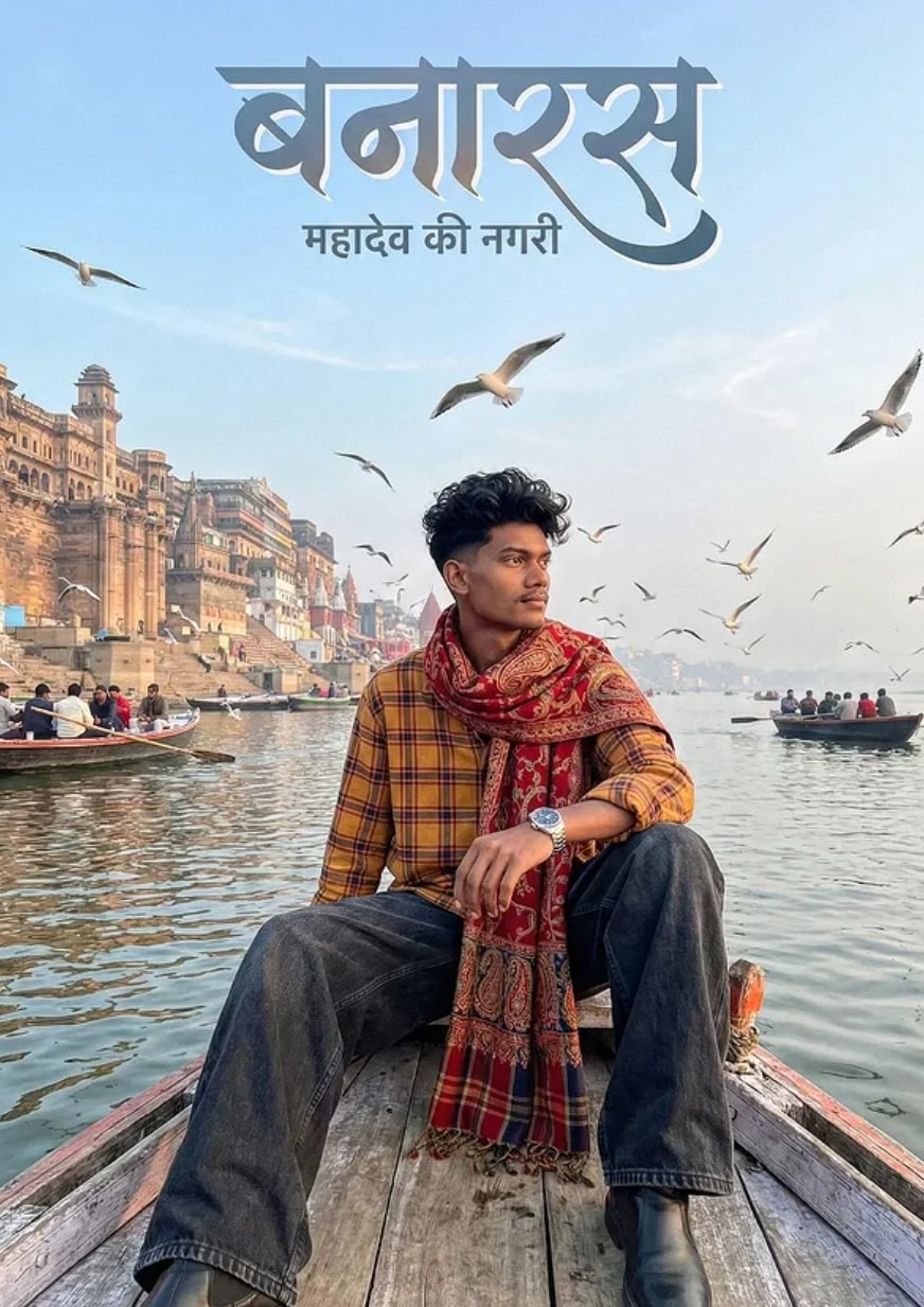 Banaras River Portrait | Mahadev Ki Nagri Spiritual Shot - AI Prompt