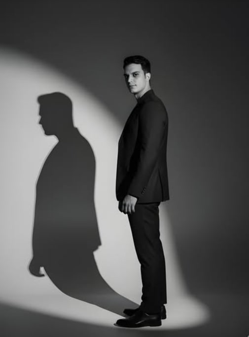 Black & White Fashion Noir Portrait - AI Prompt