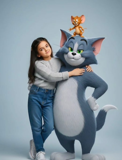 Cheerful Doraemon Photo Portrait - AI Prompt