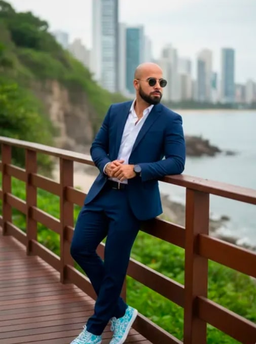 Coastal Suit Swagger - AI Prompt