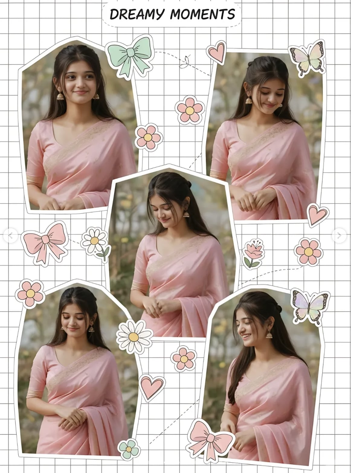 Dreamy scrapbook collage - AI Prompt