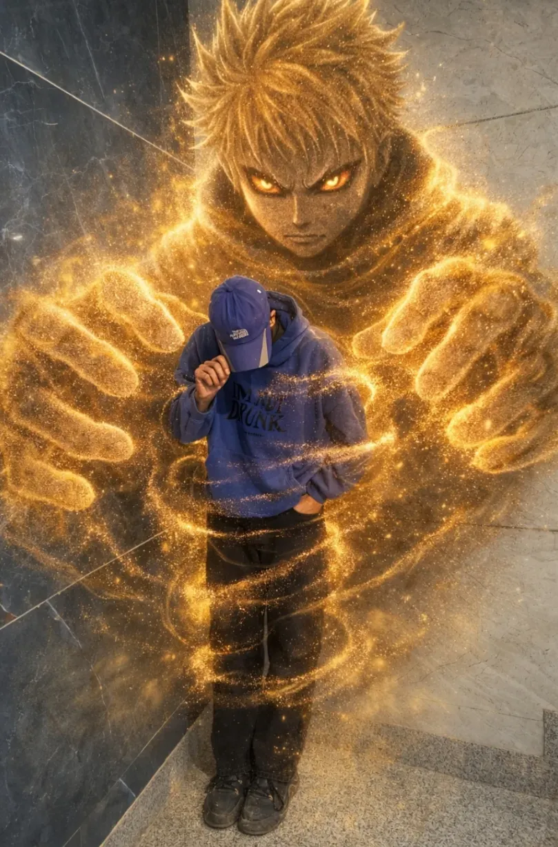 Golden Sand Guardian: The Rise of the Anime Spirit Avatar - AI Prompt