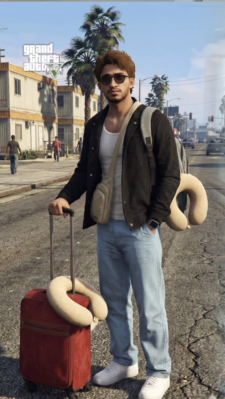 GTA V–Style Scene Recreation From Scratch - AI Prompt