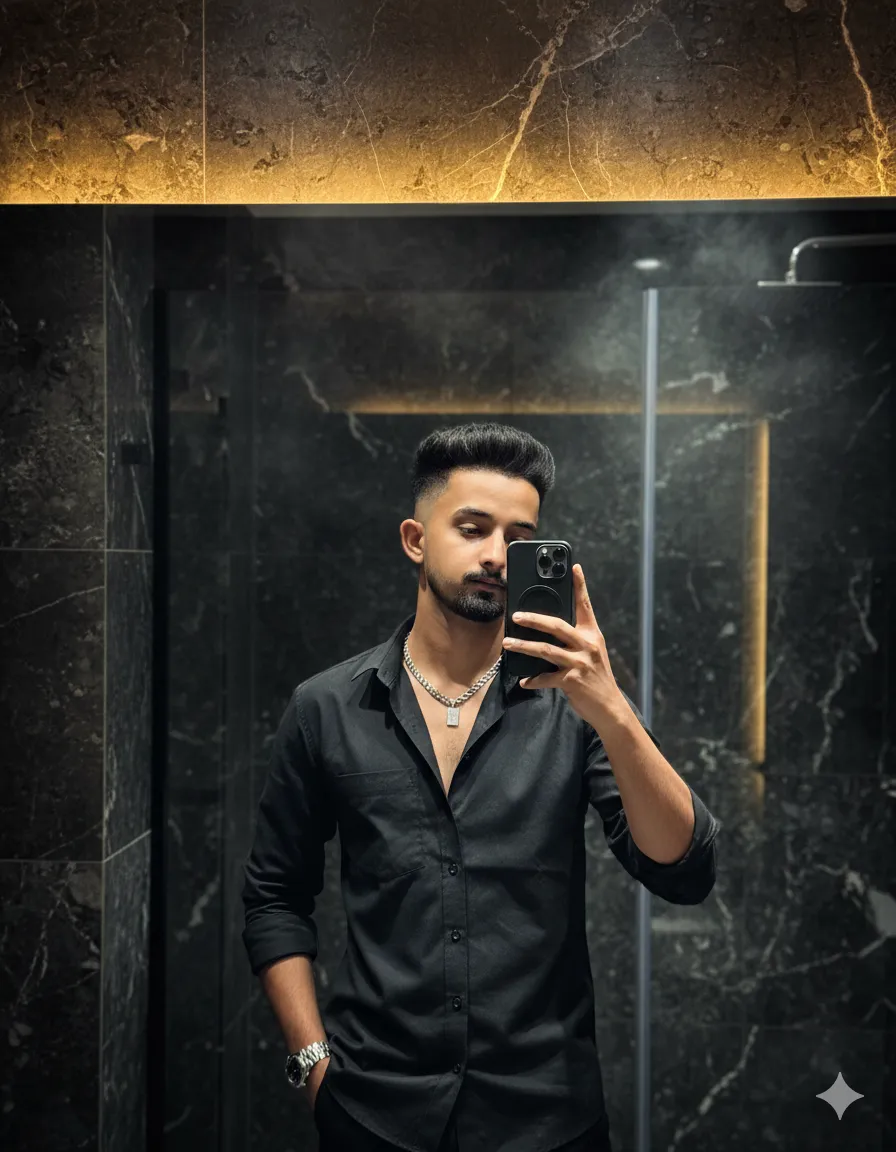 Luxury Mirror selfie - AI Prompt