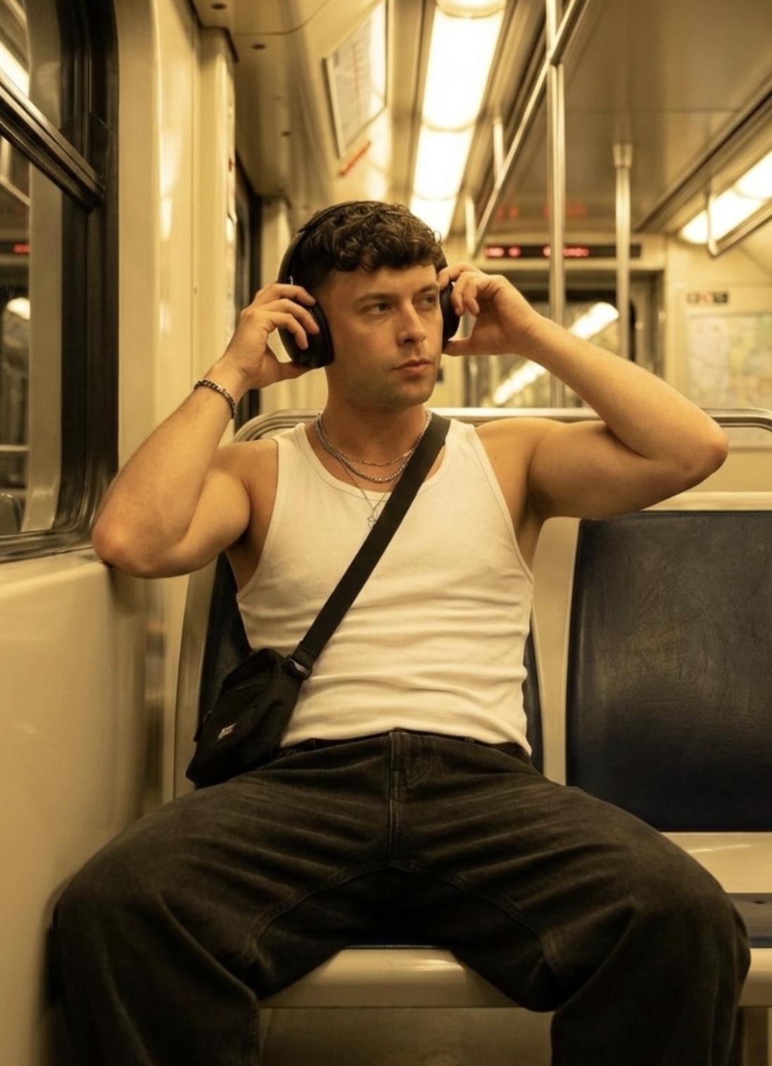 Men In Metro - AI Prompt