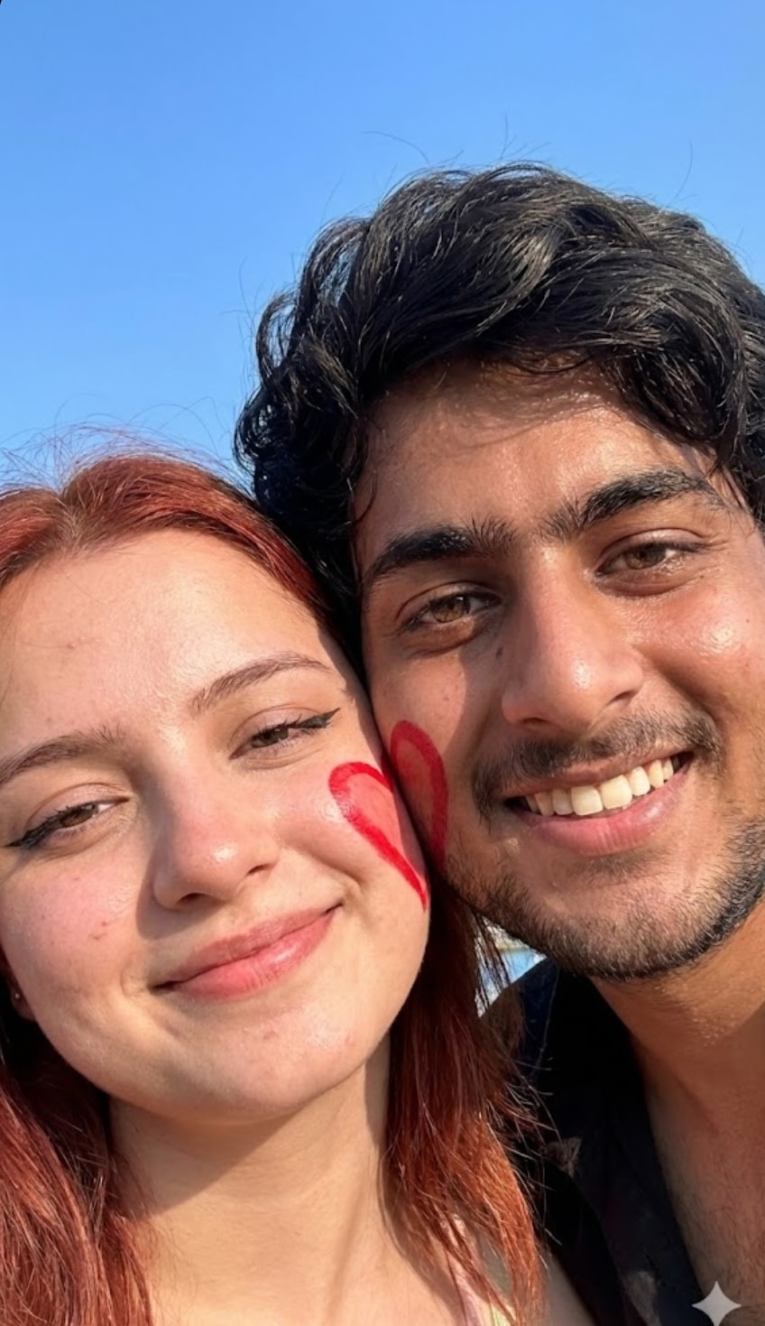 Realistic Romantic Couple Selfie - AI Prompt