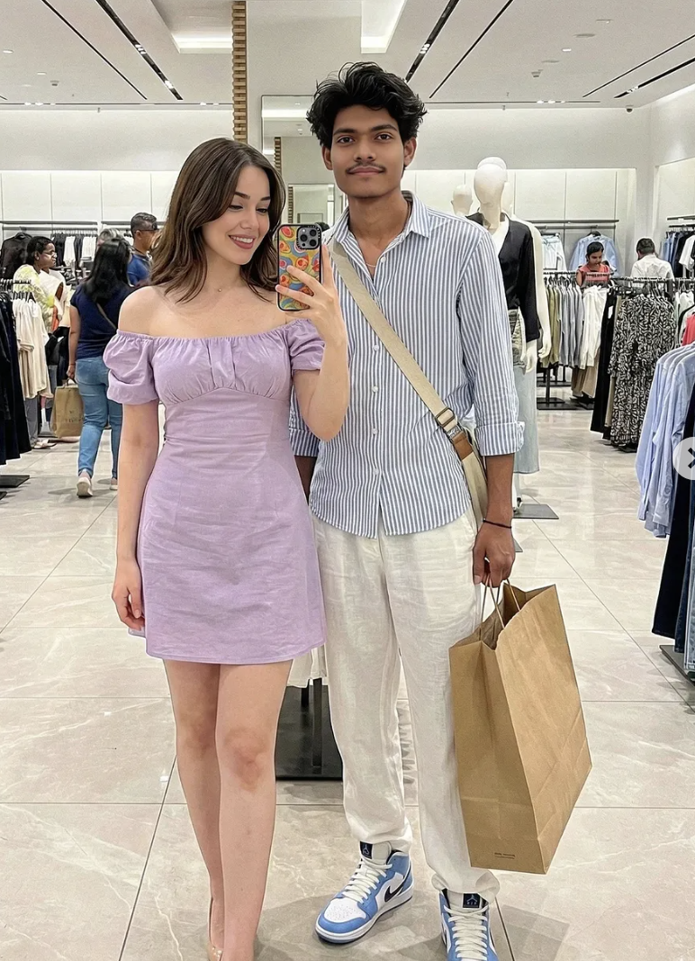 Shoping with girl - AI Prompt