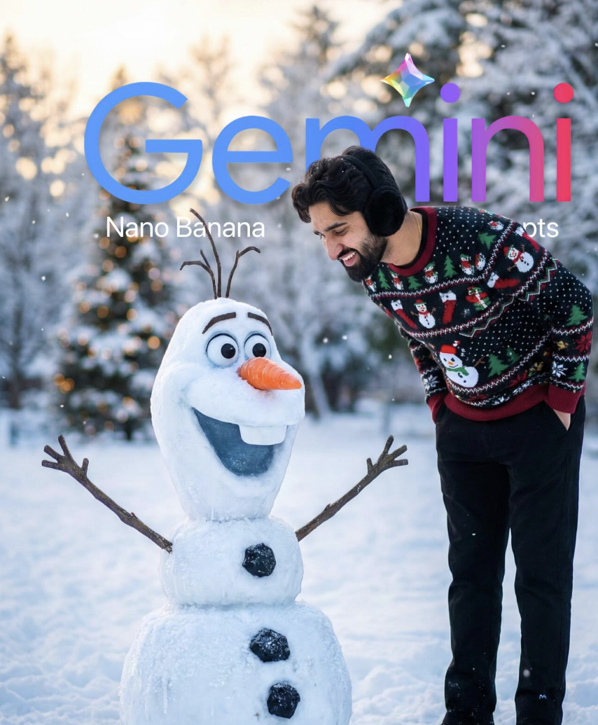 snowy winter park - AI Prompt