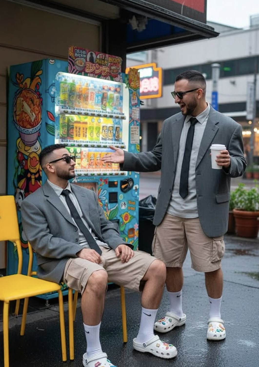 Two versions of the same young man - AI Prompt